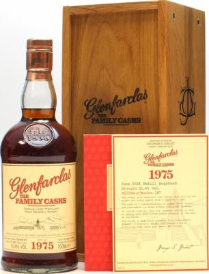 Glenfarclas 1975 The Family Casks Refill Sherry Hogshead #5038 51.4% 700ml