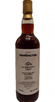 Glenlivet 2007 SV Bottled for Manufactum 1st Fill Sherry Hogshead #900198 66.1% 700ml
