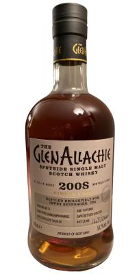 Glenallachie 2008 Single Cask Chinquapin Barrel Impex Beverages USA 58.2% 700ml