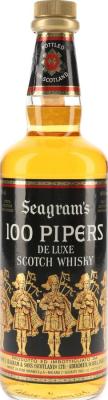 100 Pipers De Luxe Scotch Whisky SgrS 100% Scotch Whiskies RENE Briand S.p.A. Milano 40% 750ml