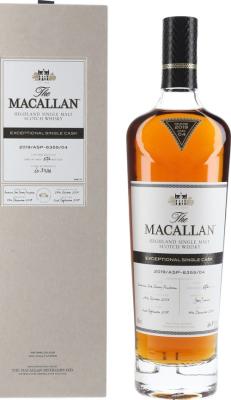 Macallan 2019 ASP 6355-04 Exceptional Single Cask American Oak Sherry Puncheon 50.8% 700ml