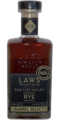 Laws San Luis Valley Straight Rye #508 K&L Wine Merchants 58.9% 750ml