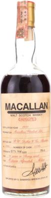 Macallan 1970 RWD Sherry Cask #11304 Osteria Apostoli Milan 57% 750ml