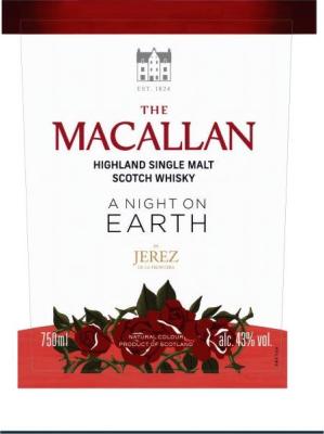 Macallan A Night on Earth in sherry Seasonal Release Bourbon & Sherry 43% 700ml