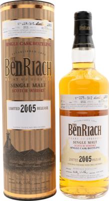 BenRiach 2005 Single Cask Bottling 7yo Refill Bourbon Barrel #2513 46% 700ml