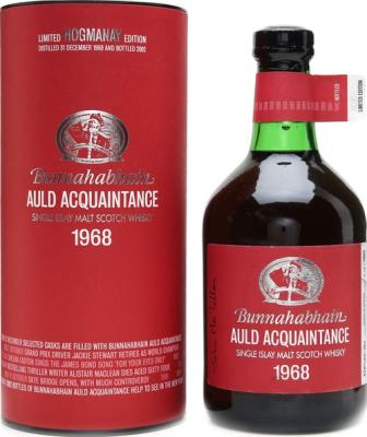 Bunnahabhain 1968 Auld Acquaintance Sherry Casks 43.8% 700ml