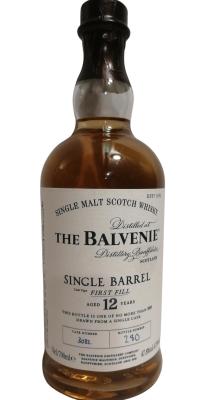 Balvenie 12yo 1st Fill Ex-Bourbon Barrel #3082 47.8% 700ml