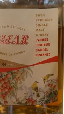 Nantou Omar Lychee Liqueur Barrel Finished Lychee Liqueur Barrel 53% 700ml