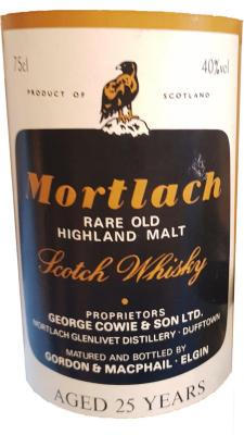 Mortlach 25yo GM 40% 750ml