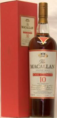 Macallan 10yo Cask Strength Sherry Oak 57.2% 1000ml