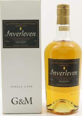 Inverleven 1989 GM Single Cask 45% 700ml