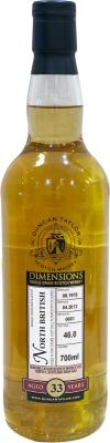 North British 1978 DT Dimensions Oak 46% 700ml