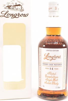 Longrow 14yo Refill Oloroso Sherry Cask 57.8% 750ml