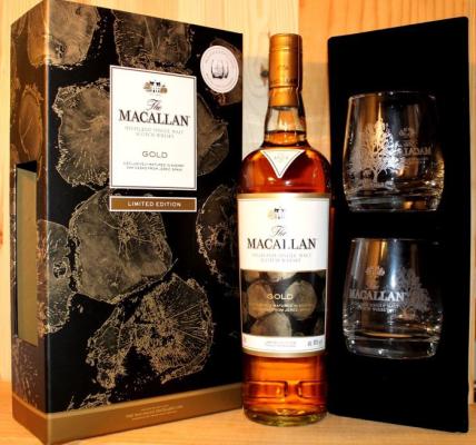 Macallan Gold Giftset sherry oak from Jerez Spain 40% 700ml