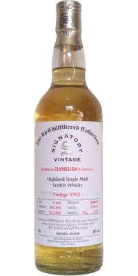 Clynelish 1992 SV The Un-Chillfiltered Collection 17246 + 47 46% 700ml