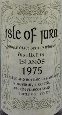 Isle of Jura 1975 Kb #2787 47.7% 700ml