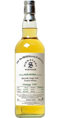 Glenrothes 1997 SV The Un-Chillfiltered Collection Refill Sherry Butt #15956 46% 700ml