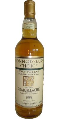 Craigellachie 1989 GM Connoisseurs Choice Refill Sherry Hogsheads 43% 700ml