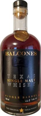 Balcones Single Barrel New European Oak Weston Wine & Spirits 66.5% 750ml