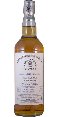 Laphroaig 2000 SV The Un-Chillfiltered Collection Refill Butt #700055 46% 700ml