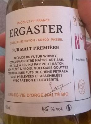 Ergaster Pur Malt Premiere Cognac Banyuls and Wine Casks 45% 500ml