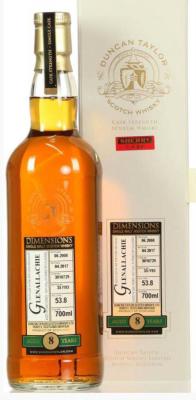 Glenallachie 2008 DT Oak Cask #3010729 53.8% 700ml