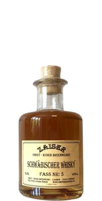 Zaiser Schwabischer Whisky Apfelmostfass #5 40% 200ml