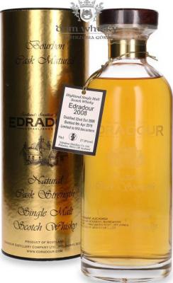 Edradour 2008 Natural Cask Strength First Fill Bourbon Casks 57% 700ml