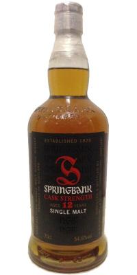 Springbank 12yo 54.6% 700ml