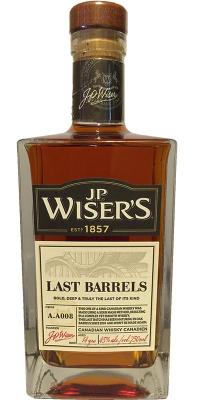 J.P. Wiser's Last Barrels 45% 750ml