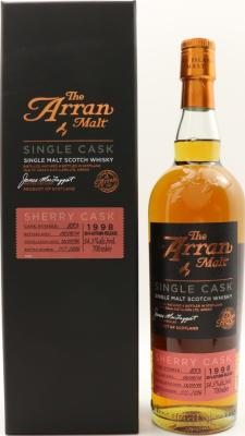 Arran 1998 Single Cask 2014 Autumn Release #893 54.3% 700ml