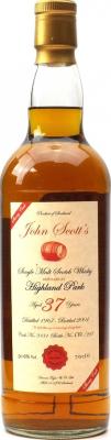 Highland Park 1967 DT John Scott's Sherry Cask #3131 50.6% 700ml