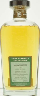 Mannochmore 1991 SV Cask Strength Collection South African Sherry Butt #16592 57.5% 700ml