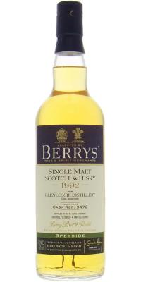 Glenlossie 1992 BR Berrys #3474 46% 700ml