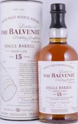 Balvenie 15yo Single Barrel Sherry Cask Sherry Butt 47.8% 700ml