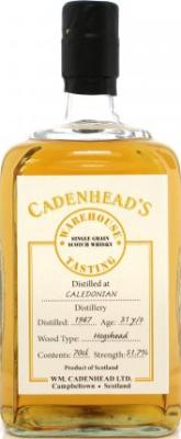 Caledonian 1987 CA Warehouse Tasting 51.7% 700ml