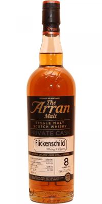 Arran 2009 Private Cask Sherry Hogshead 2009/848 Flickenschild 57% 700ml