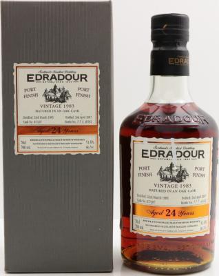 Edradour 1983 Vintage Port Finish 07/207 51.6% 700ml