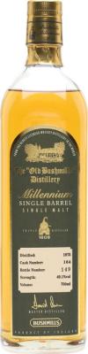Bushmills 1975 Millennium Single Barrel Cask no.164 49.1% 700ml