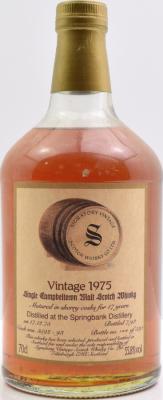 Springbank 1975 SV Vintage Collection Sherry Cask 3592 93 55.8% 700ml