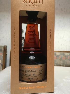 St. Kilian 2018 Blood Tub 3yo 1st fill Oloroso Oak #2320 Whisky Europa 64.3% 500ml