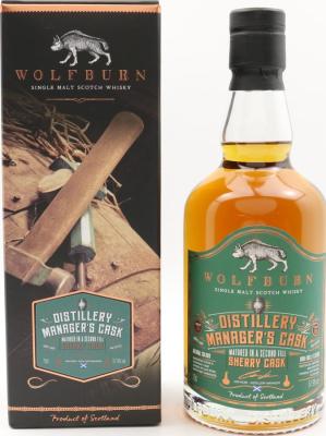 Wolfburn Manager's Cask Oloroso sherry Spanish Oak 57.9% 700ml