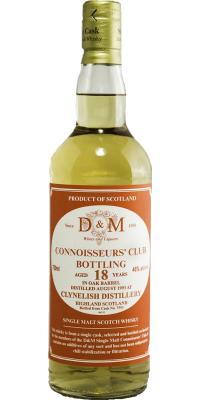 Clynelish 1993 D&M Connoisseurs Club Oak Barrel 7553 46% 750ml