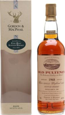 Old Pulteney 1968 GM Rare Single Highland Malt Sherry Butt #3248 46% 700ml