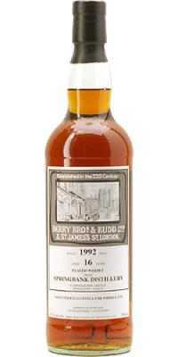 Springbank 1992 BR Berrys Own Selection Sherry 53.7% 700ml