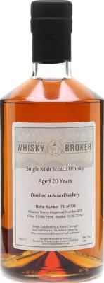 Arran 1998 WhB Oloroso Sherry Hogshead #615 54.2% 700ml