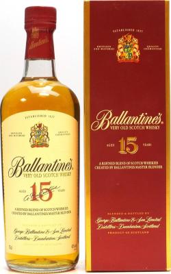 Ballantine's 15yo Very Old Scotch Whisky 43% 750ml