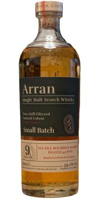 Arran 9yo Small Batch Peated 42 PPM 1st Fill Bourbon Barrel Whisk-e 59.2% 700ml