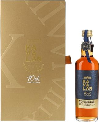 Kavalan Sky Gold Wine Cask Matured 10th Anniversary 57.8% 200ml