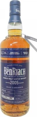 BenRiach 2005 Single Cask Bottling 12yo Sauternes Hogshead #1045 25yo whisky.de Exklusive 56.4% 700ml